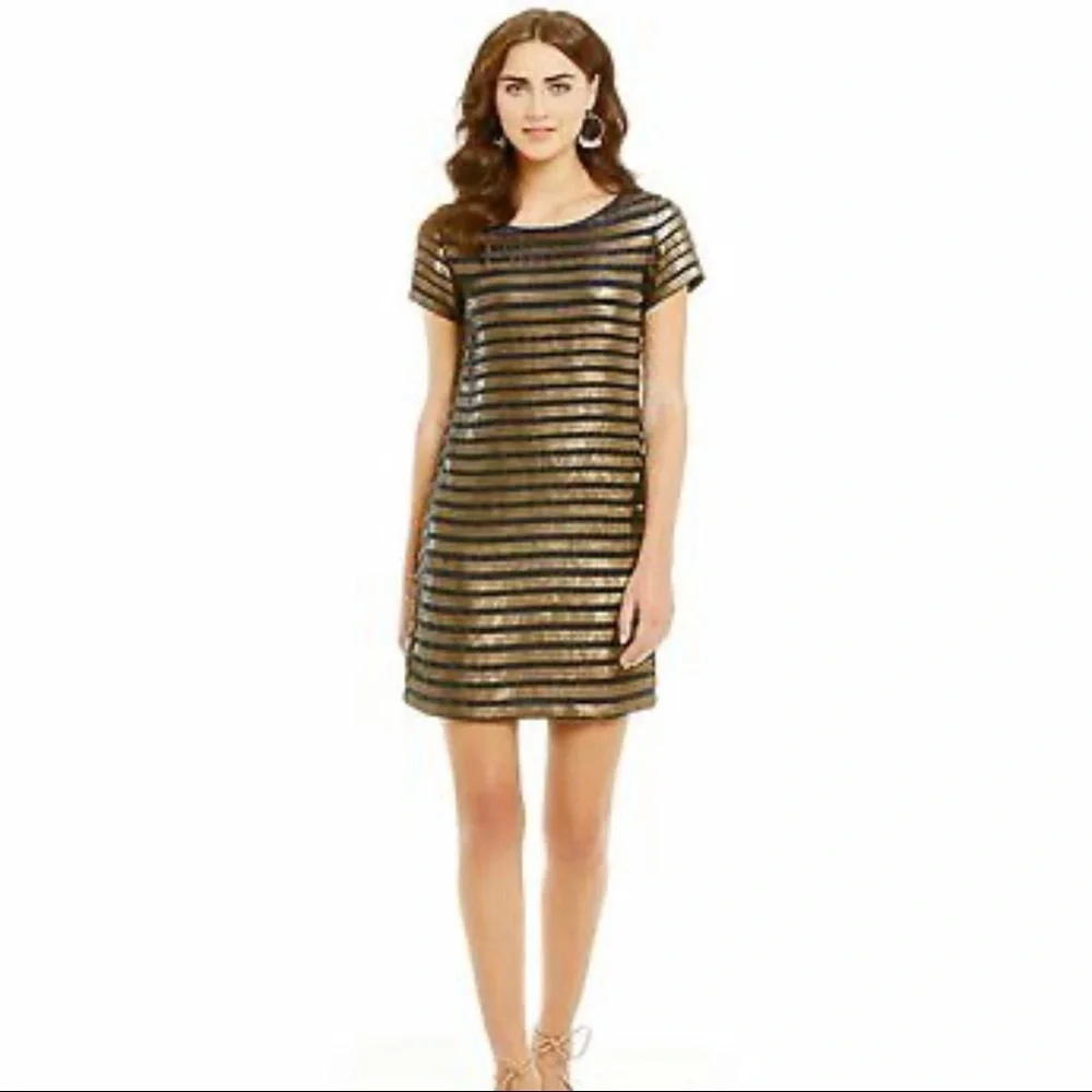 NEW with tags FRENCH CONNECTION LIMITED EDITION MATTE SEQUIN TUNIC DRESS - Picture 1 of 7